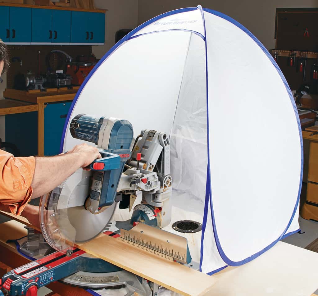 Miter Saw Dust Tent